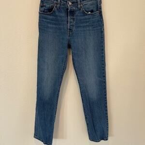 Levi’s 501 Original Button Fly Classic Straight Leg Jeans Women’s 28x30 Denim